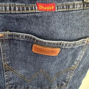 Wrangler Denim Jeans with Brown Accents